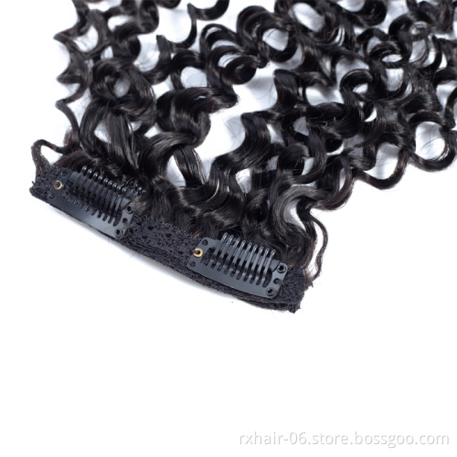 100% Kinky Curly Human Hair, Clip In Hair Extension For Black Women
